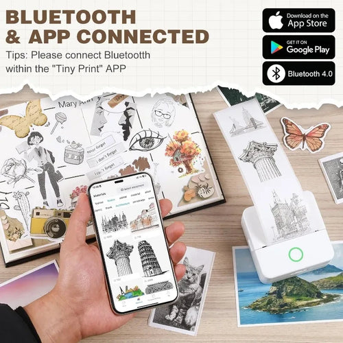 Portable Thermal Mini Pocket Printer