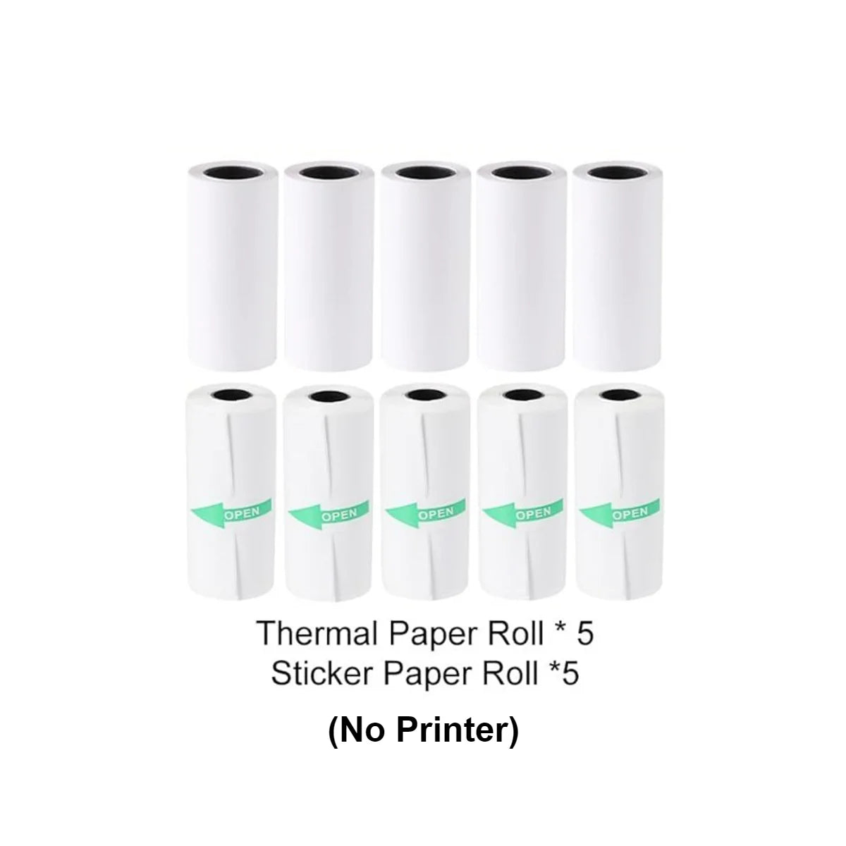 Thermal Mini Printer, Portable Inkless Sticker Maker,Bluetooth Free Cut Small Pocket Printer for Children DIY 57mm Photo Print